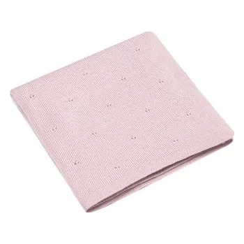 Dětsný nábytek Pletená merino deka SOFTELLO - SAPO tmavoružová