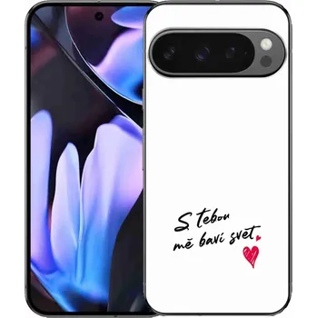 Pouzdro na mobilní telefon Gelový kryt mmCase na Google Pixel 9 Pro XL - zamilovaný text 1 bílé pozadí