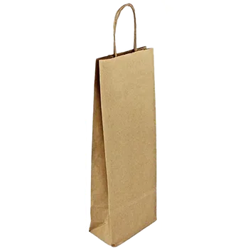 Taška na víno hnědá MOZESA 14x8x39