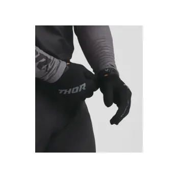 Moto rukavice Dětské Mx Rukavice Thor Ridemode Glove Static Black 2026, Velikost L