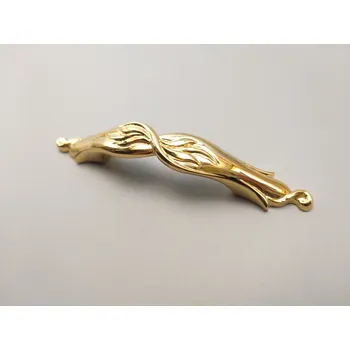 Nábytkové kování Mosazná úchytka k nábytku 96mm Vintage 1278MB96