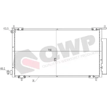 Výparník klimatizace QWP Kondenzátor klimatizace QWP WAC456