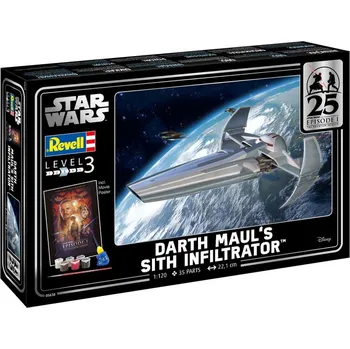 Plastikový model Revell SW EP1 Darth Maul's Sith Infiltrator (1:120) (giftset)