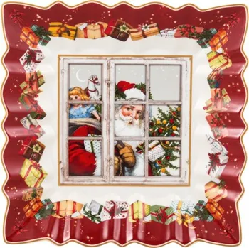 Nádobí Čtvercová designová mísa s motivem Santy, 23x23 cm, kolekce Toy's Fantasy - Villeroy & Boch