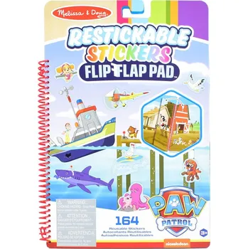 Magnetická kreslící tabulka Melissa & Doug - TLAPKOVÁ PATROLA - Kniha se samolepkami - Zátoka Dobrodružství