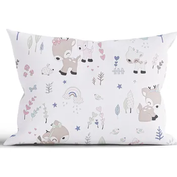 Povlak na polštářek Bavlněný povlak na polštář Renforcé 50 × 70 cm - Srnčí štěstí