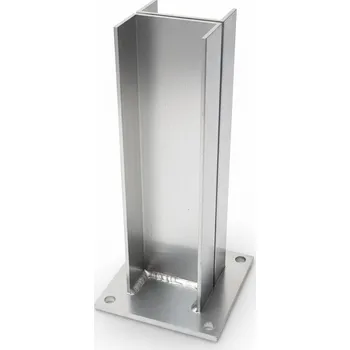 Patka pro hliníkový sloup 100x100 pro přiznanou montáž