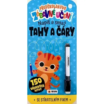 Bystrá hlava Předškolákovo zábavné učení Tahy a čáry napiš a smaž