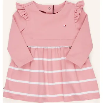 Dámské šaty Tommy Hilfiger Šaty S Volánky pro miminko, růžová / bílá, 86