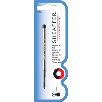 Sheaffer, Náplň do Kuličkových per, (M) střední, černá, blistr
