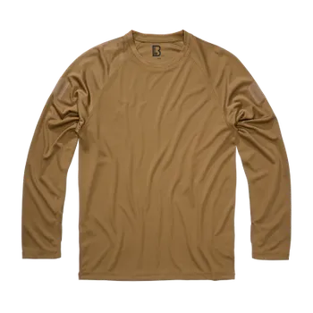 Pánské oblečení Tričko Quick Dry Shirt Longsleeve, Brandit, Camel, L