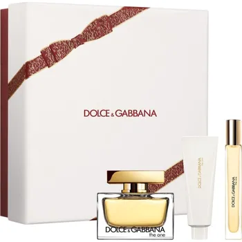 Dámský parfém Dolce&Gabbana The One Dolce&Gabbana The One parfémovaná voda 75 ml + Dolce&Gabbana The One parfémovaná voda cestovní sprej 10 ml + Dolce&Gabbana The One tělové mléko 50 ml