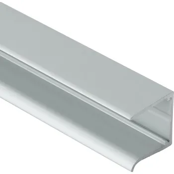 Stavební profil Covestro ALU-U elox 16 mm Ukončovací U profil na tloušťku 16mm z hliníku Barva: elox stříbrný, Délka: 6400, Síla desky: pro sílu PC 16 | cena za bm