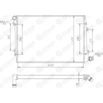 Chladič motoru QWP Chladič vody QWP WRA143