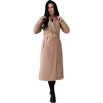 Dámský kabát made in Italy Dámský kabát, 25900 barva: béžová, Rozměr: L - 40