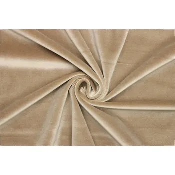 Samet bavlněný - Hnědo béžová 2. Jakost