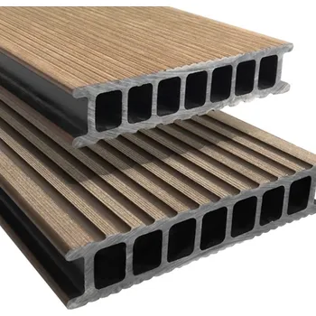 Terasové prkno Deceuninck Twinson Terrace 6000 mm, světle hnědá | cena za bm