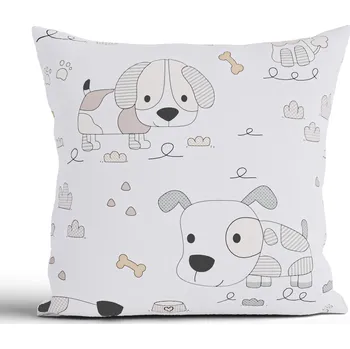 Povlak na dekorativní polštářek Bavlněný povlak na polštář Renforcé 40 × 40 cm - Psí pohoda