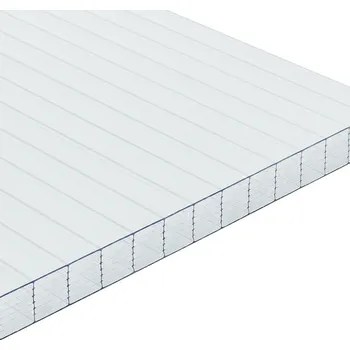 Průsvitná krytina Makrolon Makrolon 7W BF 16 mm Komůrkový polykarbonát Makrolon 7/16 BF Tloušťka: 16, Barva: opál (mléčná, bílá), Šířka: 2100, Délka komůrek: 3000, Propustnost světla : 46% | cena za m²