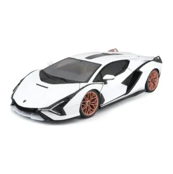 autíčko Bburago Lamborghini Sián FKP 37 1:18 bílá