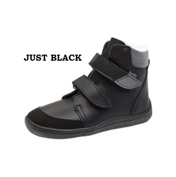 Dámská obuv Beda ergonomické zimní vysoké barefoot boty s Membránou BF 0004/W/SO/MK - Just black Velikost EU: 35, vnitřní délka: 226, vnitřní šířka: 81