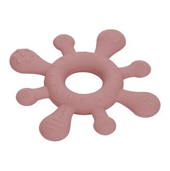 Hryzadlo silikónové FreeON - tmavoružový kruh