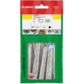 Hmoždinka Klimas Wkręt-met HM. RÁM. ZÁP. SE ŠROUBEM 6HR TX30/SW10 10X80 SÁČEK | sleva 19% | cena za ks