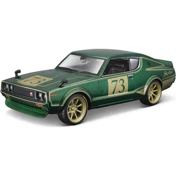 autíčko Maisto Nissan Skyline 2000GT-R (KPGC 110) 1973 Tokyo Mods 1:24 zelená