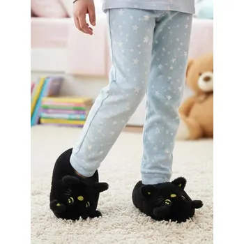 Dámská obuv Sinsay - Plyšové pantofle s 3D prvky - černá - 9736P-99X - 9736P-99X-F24