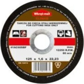 Řezný kotouč Klimas Wkręt-met KOTOUČ ŘEZNÝ KORUND./NEREZ 115X1,6X22 | sleva 19% | cena za ks