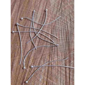 Korálek Ozdobný ketlovací nýt 10 ks 40 mm barva stříbrná