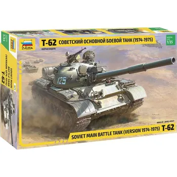 Plastikový model Zvezda T-62 verze 1974 - 1975 (1:35)