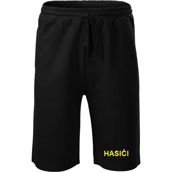 Hasičské teplákové kraťasy L Černá