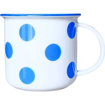 Hrnek Tina 0,25l Modré puntíky Český porcelán Dubí