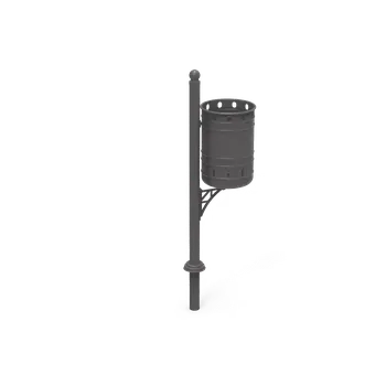 Venkovní odpadkový koš Benito kovový odpadkový koš Basculante 40 litrů