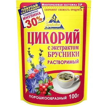 Káva Zdorovje Cikorka s výtažkem z brusinek instantní 100 g