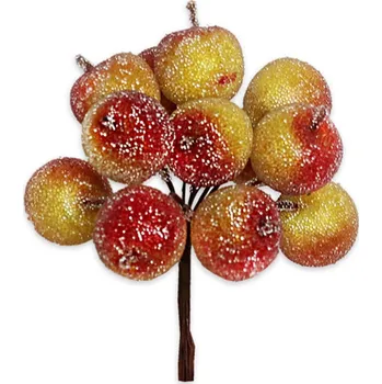 KLIA Jablka zápich PVC 12x / 2,5x11cm žlutočervená námraza