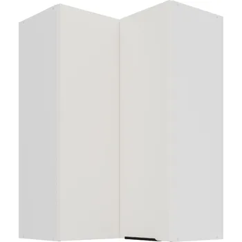 Kuchyňská linka Horní rohová skříňka Aria 60x60 GN-90 2F (90°) Barva korpusu: Bílá, Barva dvířek: WH - Crystal white AFM
