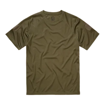 Pánské oblečení Tričko Quick Dry Shirt Shortsleeve, Brandit, Olivové, XL