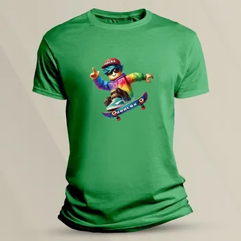 Chlapecké tričko Dětské tričko s potiskem Roblox neon velikost 116 Zelená