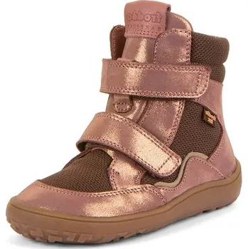 Dívčí zimní obuv Dívčí zimní barefoot boty TEX WINTER TL Pink/Gold Froddo G3160247-8T - 25