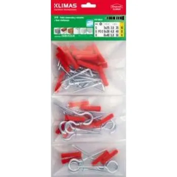 Klimas Wkręt-met HM. UZLOVACÍ S HÁKEM/OKEM MIX SÁČEK | sleva 19% | cena za ks