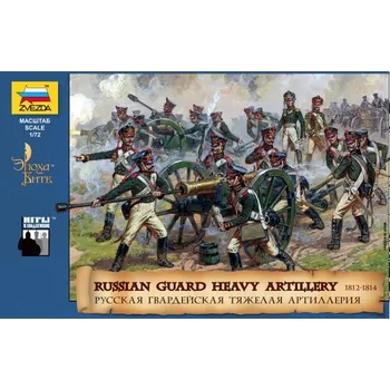 Plastikový model Zvezda figurky - Russian Guard Heavy Artillery (1:72)