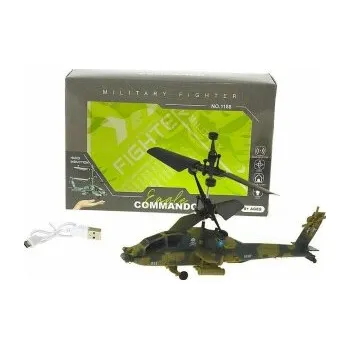 RC model auta Vojenská RC helikoptéra Eagle Commando – ovládání pohybem ruky