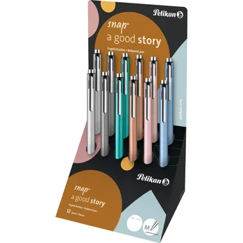 Kuličkové pero Pelikan Snap Metalic K10, mix barev, 12ks