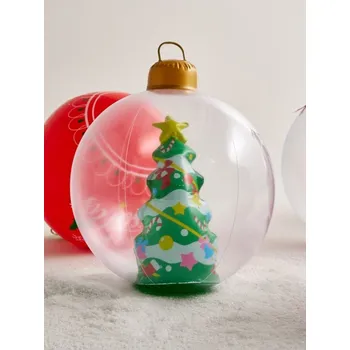 Vánoční dekorace Sinsay - Nafukovací vánoční dekorace ve tvaru koule - tmavě zelená - 568GF-79X - 568GF-79X-ONE