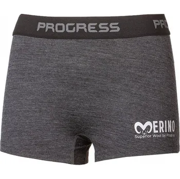 cyklistický dres AKCE! Kalhotky dámské Progress SKNZ merino boxerky šedý melír, vel. XL