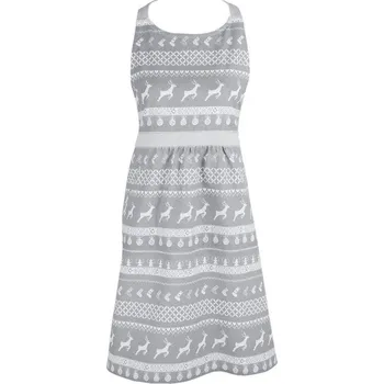 Kuchyňská zástěra Kuchyňská zástěra Nordic Grey 70 x 85 cm (Clayre & Eef)