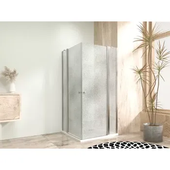 Sprchová zástěna 120x100, obdélníková, grape, chrom (85+40/65+40) - ALFA LINE DUE