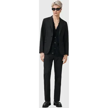 Pánské kalhoty Bavlněné kalhoty AllSaints ODIN pánské, černá barva, M025QC 99X, vel. 36